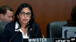 Delcy Rodríguez reiteró el temor de Caracas ante una supuesta acción militar de EE.UU.