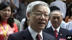 FILE - Vietnam's Communist Party General Secretary Nguyen Phu Trong .