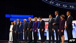 第四次民主黨總統候選人角逐者辯論在俄亥俄州拉開序幕（2019年10月15日）
