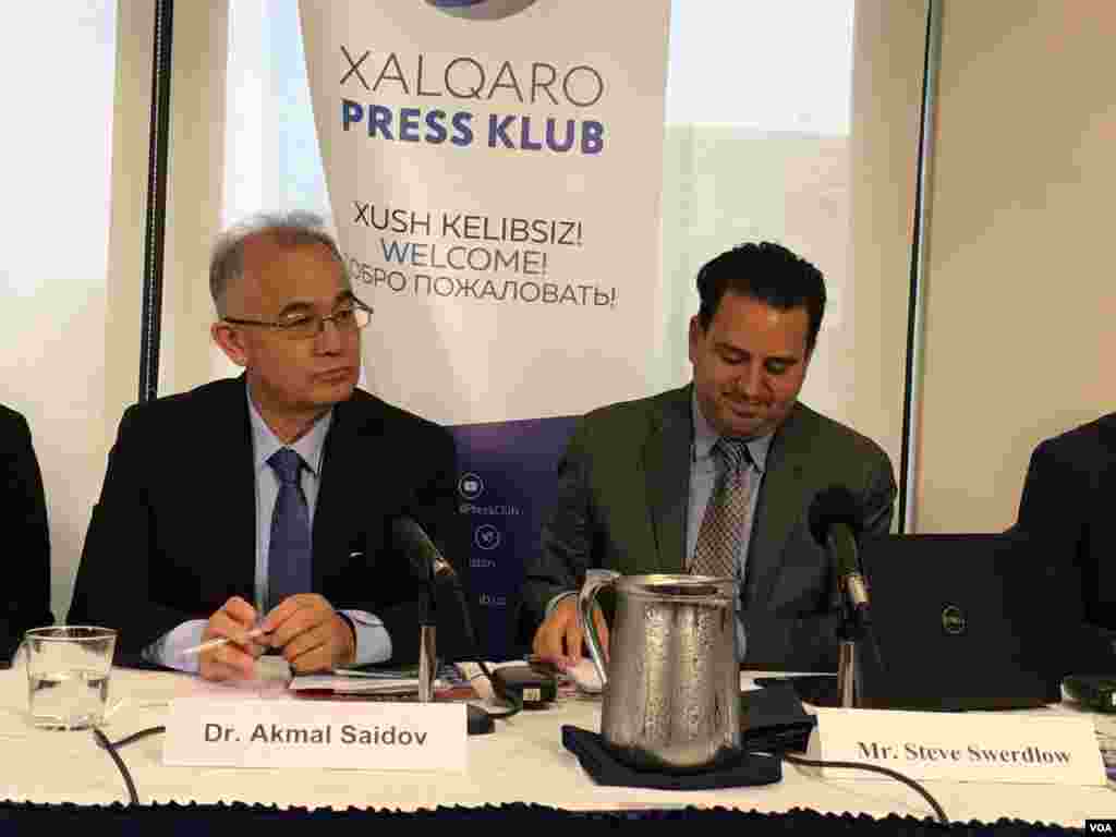Vashingtondagi Milliy Press Klubda O'zbekistonda inson huquqlari va erkinlik xususida kechgan tadbir. 15-may, 2018-yil