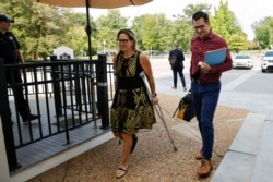 U.S. Senator Kyrsten Sinema, D-AZ, arrives to deliver a floor speech as the U.S. Senate appears on track for passage of a $1 trillion bipartisan infrastructure bill at the U.S. Capitol in Washington, August 9, 2021.