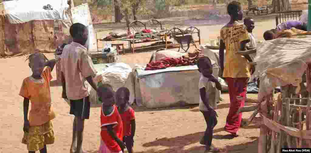 Internally displaced persons (IDPs) from Abyei at this makeshift camp in South Sudan want to return to the disputed border region to take part in a referendum in October about the area's status. 