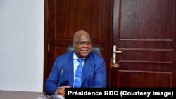Le président Félix Tshisekedi à la Cité de l'Union africaine, Kinshasa, le 18 mars 2019. (Twitter/Présidence RDC)