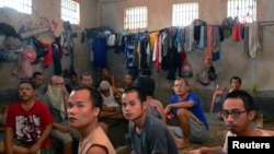 Suasana di Lapas Sialang Bungkuk, kota Pekanbaru, provinsi Riau (foto: Antara). Sebagian besar Lapas di Indonesia sudah "over capacity". 