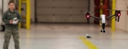 FILE - This picture, taken from a U.S. military website, shows a Chinese-made DJI drone being used at Joint Base Andrews, Md., in March 2019.