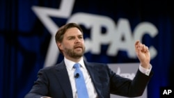 Віцепрезидент США Джей Ді Венс, 21 лютого 2025, під час виступу на конференції консерваторів CPAC