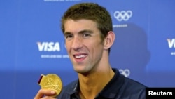 Michael Phelps, peraih 22 medali olimpiade termasuk 18 medali emas (foto: dok). 