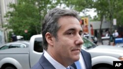 El ex abogado personal del presidente Donald Trump, Michael Cohen, llegando a una corte en Nueva York, en una imagen de archivo de mayo del 2018. 