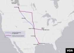 Keystone Pipeline, existing and proposed sections (Click to expand)
