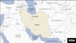 Ramani ya Iran pamoja na nchi zinazopakana nazo. 