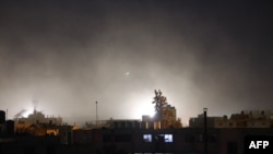 Moshi watanda wakati wa mashambulizi ya Israel huko Rafah, Januari 30, 2024. Picha ya AFP