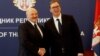 Predsednik Belorusije Aleksandar Lukašenko u Beogradu sa predsednikom Srbije Aleksandrom Vučićem, decembar 2019.