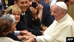 Le Pape François au Vatican le 15 juin 2018.
