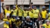 ARCHIVES - un groupe de cyclistes à Nairobi, au Kenya, le 21 juillet 2013.