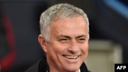 Jose Mourinho lors d'un match entre Manchester City et Manchester United, Angleterre, le 11 novembre 2018 