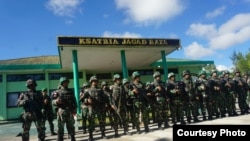 Pasukan gabungan TNI-Polri mengamankan desa-desa di Nduga, Papua, pasca penembakan kelompok bersenjata awal Desember. (Foto Courtesy: Kapendam XVII Cendrawasih Papua)