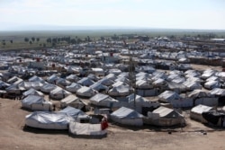FILE - A general view of al-Hol displacement camp in Hasakah governorate, Syria, April 2, 2019.