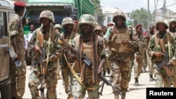 Pasukan Uni Afrika dalam misi perdamaian di Somalia (foto: dok). 