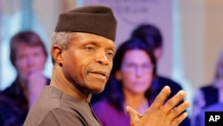 Mukaddashin shugaban najeriya Yemi Osinbanjo.
