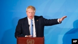 Britain's Prime Minister Boris Johnson