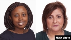 Waandishi wa CPJ Angela Quintal (Kulia) ambaye ni raia wa Afrika Kusini na Mumo Muthoki (kushoto), raia wa Kenya waliokamatwa nchini Tanzania, serikali ikidai kuwa waliingia nchini na kufanya shughuli zao kinyume na kibali cha matembezi walichokuwa wamepewa.