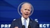 U.S. President-elect Joe Biden speaks about the protests taking place in and around the U.S. Capitol in Washington as the U.S. Congress held a joint session to certify the 2020 election results, at a news conference at his transition headquarters.