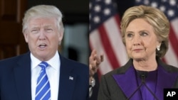 From left, President-elect Donald Trump investigating his Democratic presidential rival, Hillary Clinton, is not something he feels "very strongly about," during an interview with The New York Times in New York, Nov. 22, 2016.