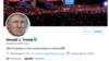 Conta pessoas do Presidente Donald Trump no Twitter