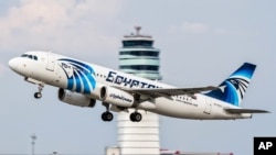 FILE - An EgyptAir Airbus A320 takes off in a June 1, 2016, photo.