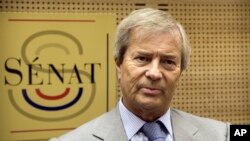 Vincent Bolloré, lors d'une audience au Sénat, Paris, France, 22 juin 2016.