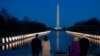President-elect Joe Biden and his wife Jill Biden are joined by Vice President-elect Kamala Harris and her husband Doug Emhoff in a COVID-19 memorial event at the Lincoln Memorial Reflecting Pool, in Washington, Jan. 19, 2021.