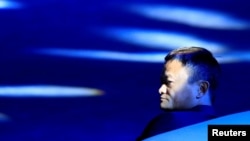 Alibaba Group co-founder and executive chairman Jack Ma attends the World Artificial Intelligence Conference in Shanghai, China, Sept. 17, 2018.