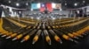 Bullets are lined up in front of a U.S. made F-16V fighters during a military exercise in Chiayi County, southern of Taiwan, Jan. 15, 2020.