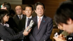 日本首相安倍晋三对记者发表谈话（2015年1月21日）
