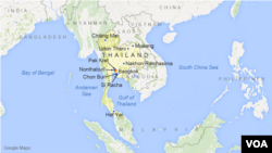 Thailand and Malaysia