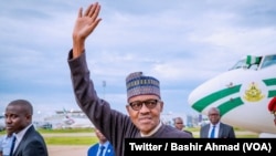 Muhammadu Buhari à Abuja, Nigeria, le 18 août 2018.
