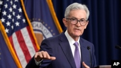 ARCHIVO - El presidente de la Junta de la Reserva Federal de EEUU, Jerome Powell, habla durante una conferencia de prensa en la sede de la entidad en Washington, el miércoles 12 de junio de 2024.