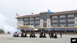 한국 평택 캠프 험프리스의 주한미군사령부.