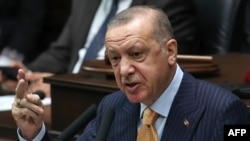 Presiden Turki Recep Tayyip Erdogan di Ankara, 28 Oktober 2020. 