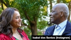 Isabel dos Santos e José Eduardo dos Santos - foto publicada pela filha do antigo Presidente angolano no seu Instagram a 31 de dezembro 2019
