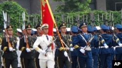 中國軍隊三軍儀仗隊(資料照片)