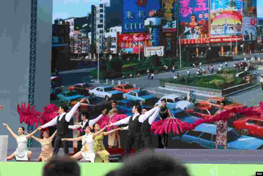台湾总统蔡英文发表就职演说,2016年5月20日于总统府前典礼台上(美国之音齐勇明摄影)