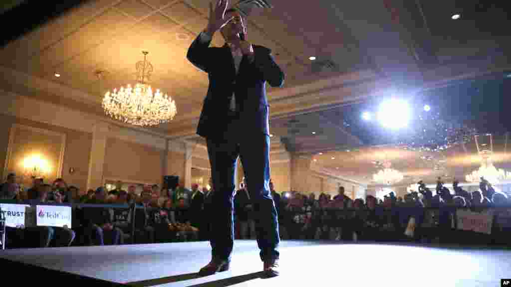 Le sénateur Ted Cruz prend la parole lors de sa campagne présidentielle, 14 mars 2016 .