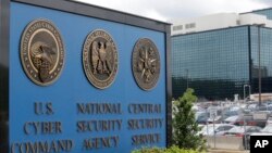 FILE - The National Security Agency campus is shown in Fort Meade, Maryland, June 6, 2013. An online news service has leaked an NSA document showing Russian military intelligence tried to hack into U.S. voter registration systems before last year's election.