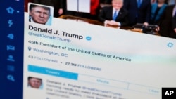 Imagen de la cuenta personal de Twitter del presidente de Estados Unidos Donald J. Trump.