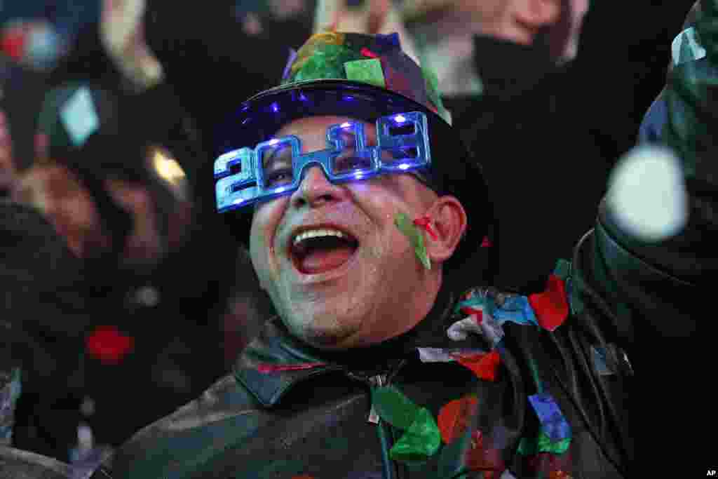 APTOPIX NYC New Year