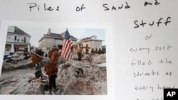 Imágen tomada por Larry Racioppo, un fotógrafo profesional que participa en la exposición conmemorativa de la súper tormenta Sandy.