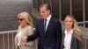 Ibu Negara AS Jill Biden (kiri) bersama Hunter Biden dan istri Hunter, Melissa Cohen Biden di Wilmington, Delaware 11 Juni 2024 (foto: dok). 