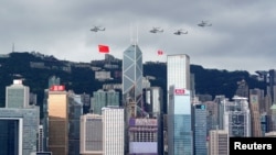 香港2022年7月1日舉行“主權回歸”25週年活動。（路透社）