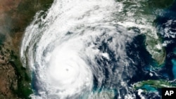 Este jueves 8 de octubre de 2020, la imagen satelital publicada por NASA Worldview, Earth Observing System Data and Information System (EOSDIS) muestra el huracán Delta.